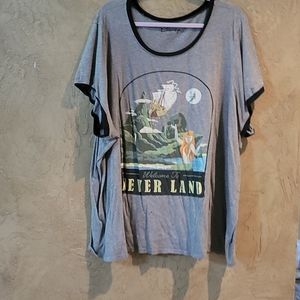 Torrid Peter Pan Neverland Disney tee